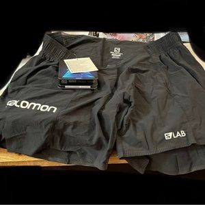 Brand new never worn, Salomon Woman S/Lab Black Shorts,size L. paid over $65 🩳